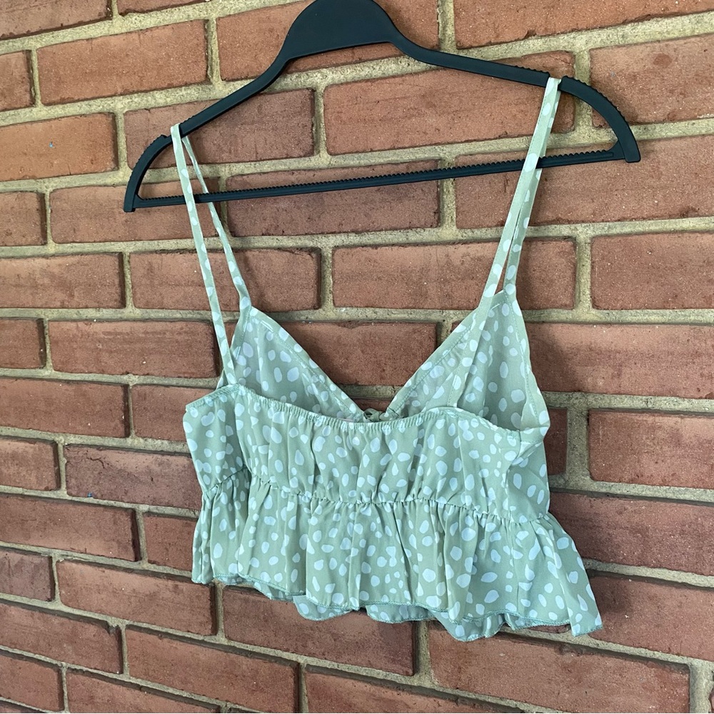 🌸Sage Croped Blouse🌸 - Picture 2 of 4